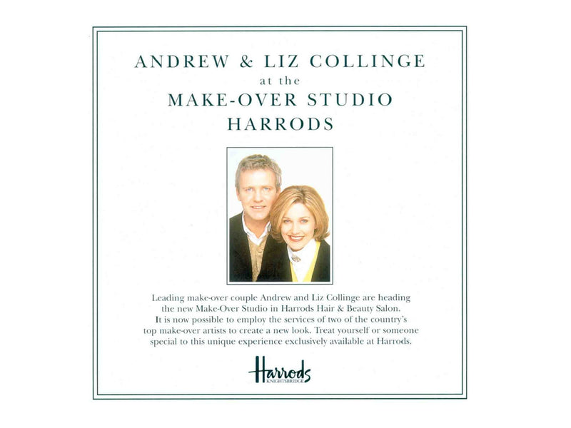 Andrew & Liz Collinge Makeover Studio at Harrods Advert