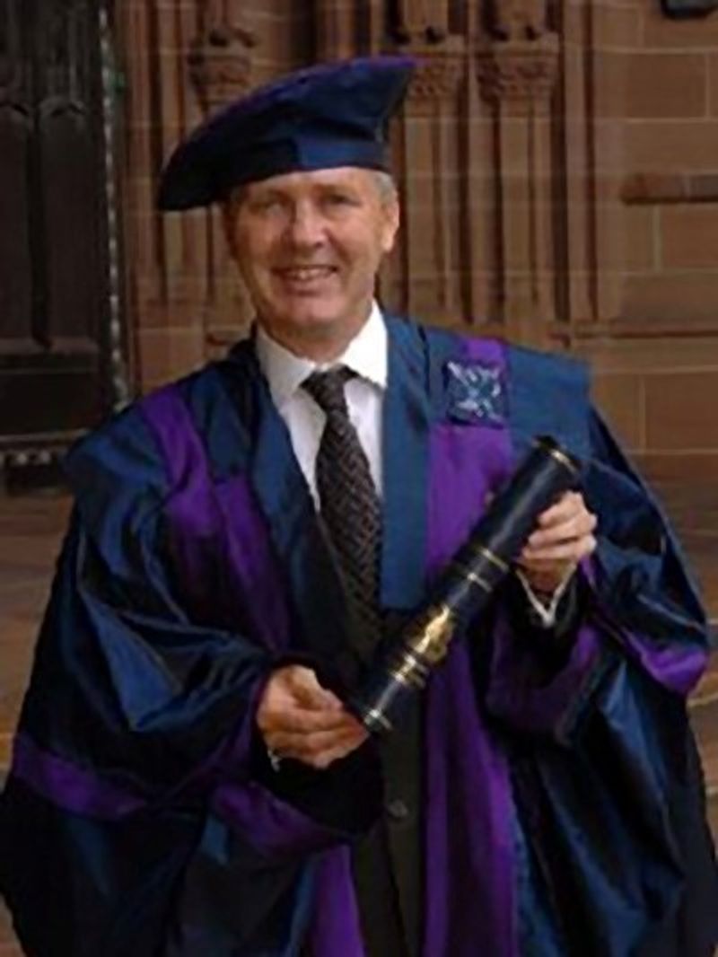 Andrew Collinge receiving Honorary Degree from LJMU